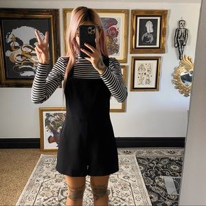 Forever 21 black minimalist romper / playsuit small